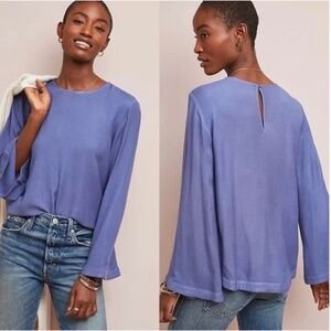 Cloth & Stone Anthropologie Bell Sleeve Top